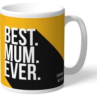 Personalised Wolves FC Best Mum Ever Mug