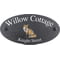 Personalised Fox Wildlife Animal Motif Oval Slate House Sign Plaque 25x13cm