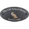 Personalised Fox Wildlife Animal Motif Oval Slate House Sign Plaque 25x13cm
