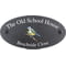 Personalised Blue Tit Bird Motif Oval Slate House Sign Plaque 25x13cm