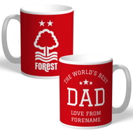 Personalised Nottingham Forest FC World's Best Dad Mug