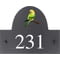 Personalised Parakeet Bird Motif Slate House Name Or Number Plaque/Sign - 25x20cm