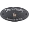 Personalised Stag Wildlife Animal Motif Oval Slate House Sign Plaque 25x13cm