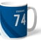 Personalised Leeds United FC Stripe Mug