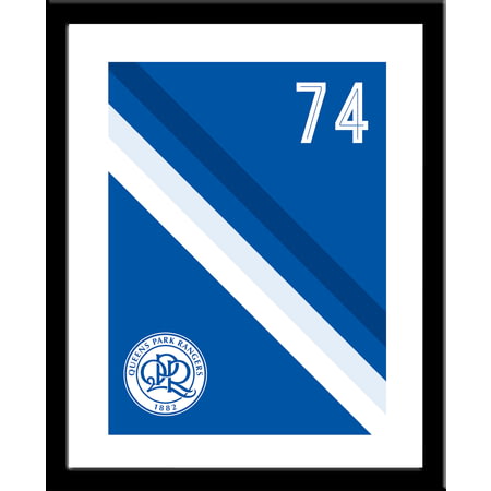 Personalised Queens Park Rangers FC Stripe Framed Print