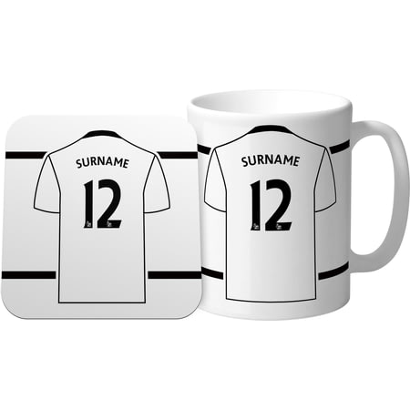 Personalised Swansea City AFC Shirt Mug & Coaster Set