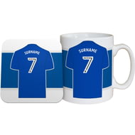 Personalised Birmingham City FC Shirt Mug & Coaster Set