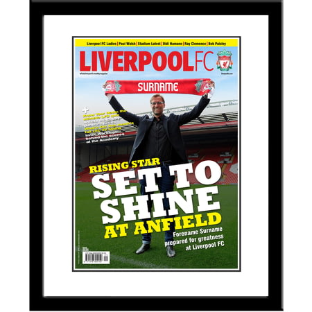 Personalised Liverpool FC Magazine Front Cover Framed Print