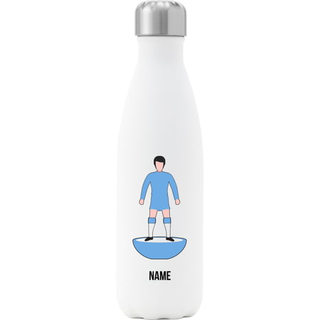 Personalised Manchester City Player Figure Insulated Water Bottle - 500ml - White