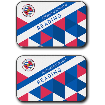 Personalised Reading FC Patterned Rear Car Mats