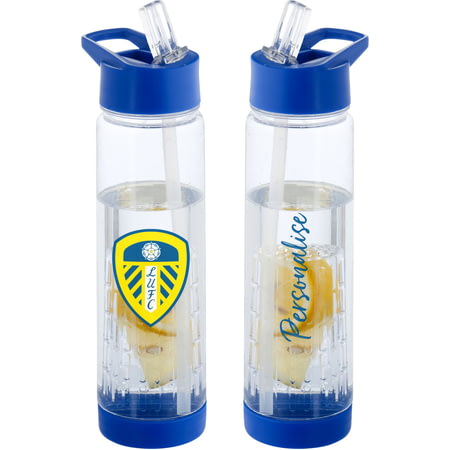 Personalised Leeds United FC Crest Fruit Infuser Sports Water Bottle - 740ml