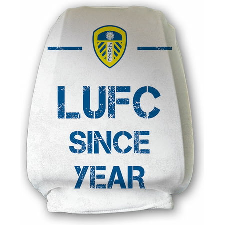Personalised Leeds United FC Paint Splash Car Headrest Covers