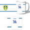 Personalised Leeds United FC Shirt Mug & Coaster Set
