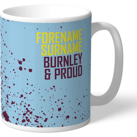 Personalised Burnley FC Proud Mug