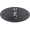 Personalised Hornbill Bird Motif Oval Slate House Sign Plaque 25x13cm