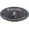 Personalised Hornbill Bird Motif Oval Slate House Sign Plaque 25x13cm