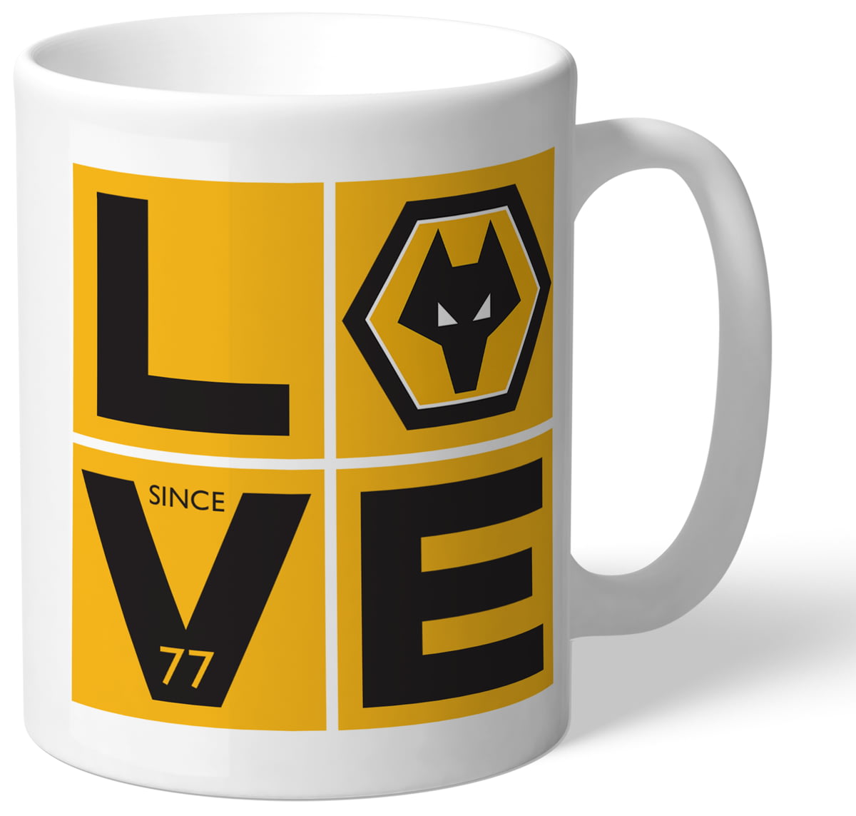 Personalised Ceramic Mug LOVE Wolverhampton Wanderers F.C