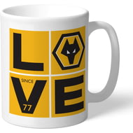 Personalised Wolves FC Love Mug