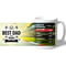 Personalised Best Dad In The World Grand Prix 11oz Ceramic Mug 