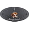 Personalised Brittany Dog Motif Oval Slate House Sign Plaque 25x13cm
