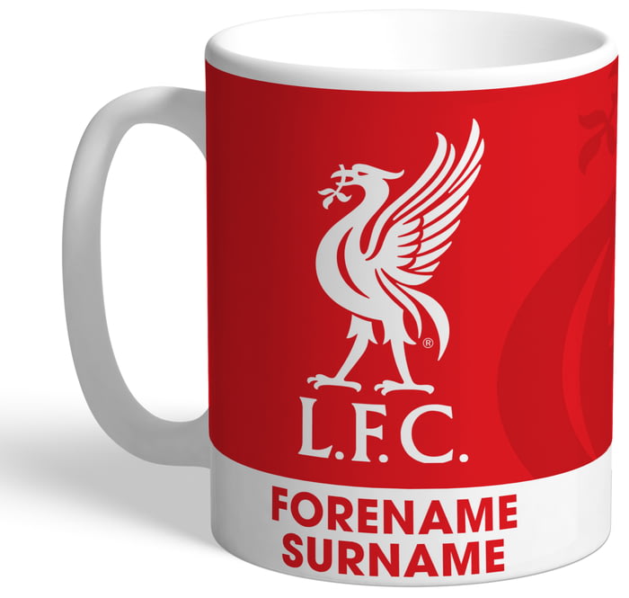 Personalised Liverpool FC Bold Crest Mug from Go Find A Gift