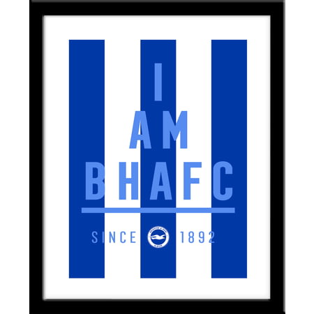 Personalised Brighton & Hove Albion FC I Am Framed Print