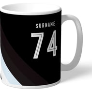 Personalised Derby County Stripe Mug