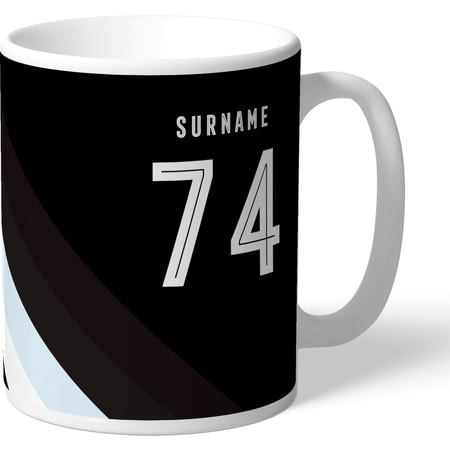 Personalised Derby County Stripe Mug