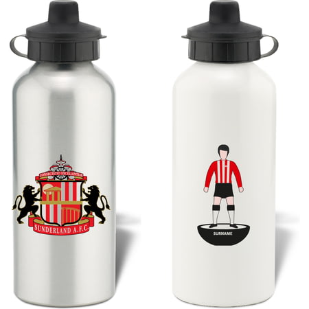 Personalised Sunderland AFC Player Figure Aluminium Sports Water Bottle