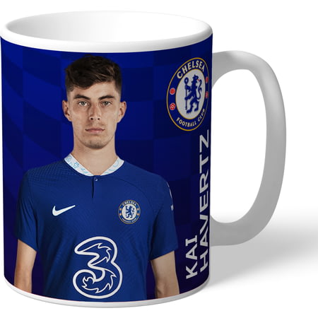 Personalised Chelsea FC Kai Havertz Autograph Player Photo 11oz Ceramic Mug