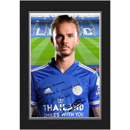 Personalised Leicester City FC Maddison Autograph Player Photo Folder