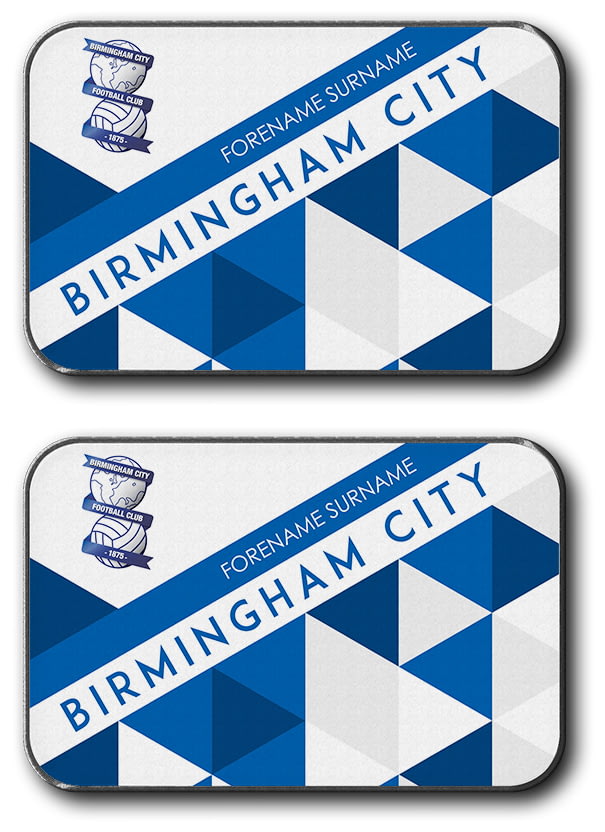 Personalised Birmingham City FC Patterned Rear Car Mats from Go Find A Gift