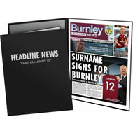 Personalised Burnley FC Spoof Newspaper Folder
