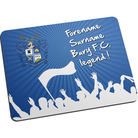 Personalised Bury FC Legend Mouse Mat