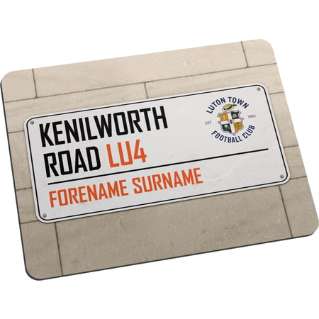 Personalised Luton Town FC Street Sign Mouse Mat