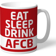 Personalised AFC Bournemouth Eat Sleep Drink Mug