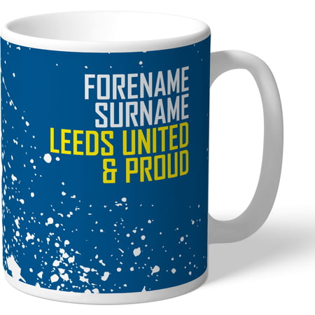 Personalised Leeds United FC Proud Mug