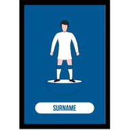 Personalised Leeds United Player Figure A4 Framed Print