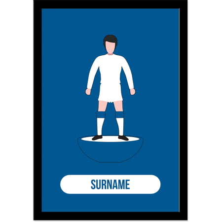 Personalised Leeds United Player Figure A4 Framed Print