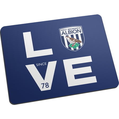 Personalised West Bromwich Albion FC Love Mouse Mat