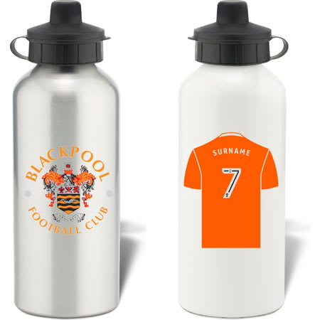 Personalised Blackpool FC Aluminium Sports Water Bottle
