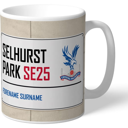 Personalised Crystal Palace FC Selhurst Park Street Sign Mug