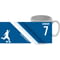 Personalised Leeds United Colour Stripe Ceramic Mug