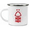 Personalised Nottingham Forest FC Back Of Shirt Enamel Camping Mug