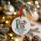 Personalised 1st Christmas Green Koala Ceramic Hanging Tree Decoration - 7cm