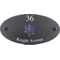 Personalised Bluebonnet Flower Motif Oval Slate House Sign Plaque 25x13cm