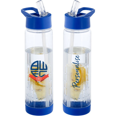 Personalised Bolton Wanderers FC Crest Fruit Infuser Sports Water Bottle - 740ml