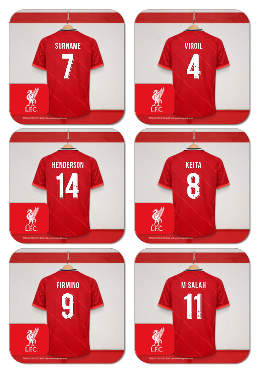 personalised liverpool football kit