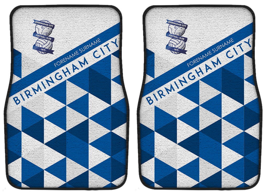 Personalised Birmingham City FC Patterned Front Car Mats from Go Find A