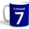 Personalised Chelsea FC Player Shirt Mug